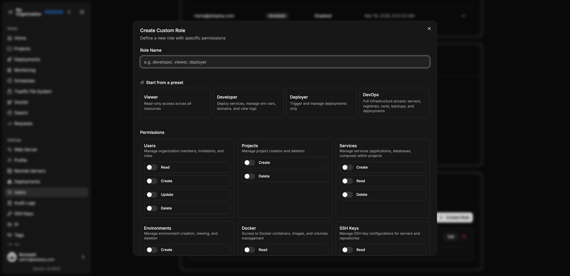 Create custom roles with fine-grained permissions